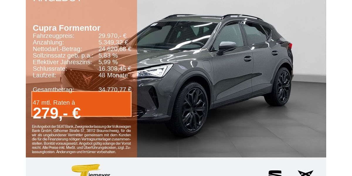 Cupra Formentor 22.499 km 28.970 &euro; Gelsenkirchen OT Beckhausen 45899