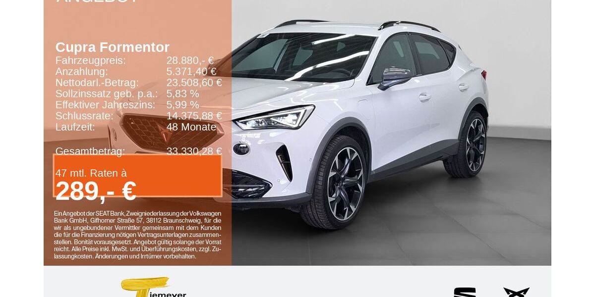 Cupra Formentor 17.054 km 28.580 &euro; Bochum 44809