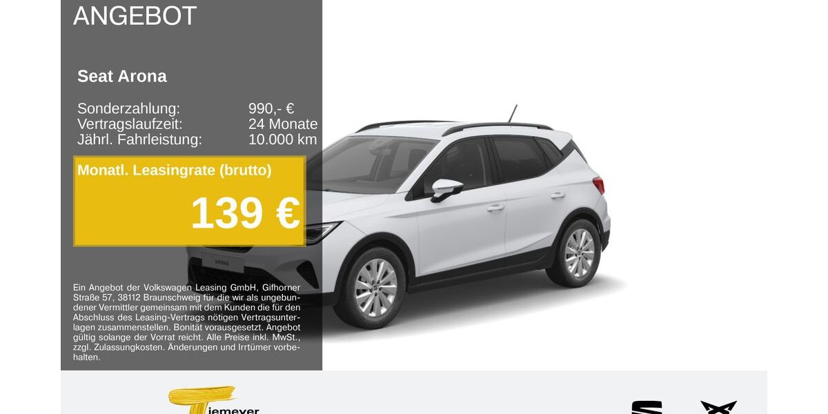 Seat Arona 20.487 km 21.290 &euro; Bochum 44809