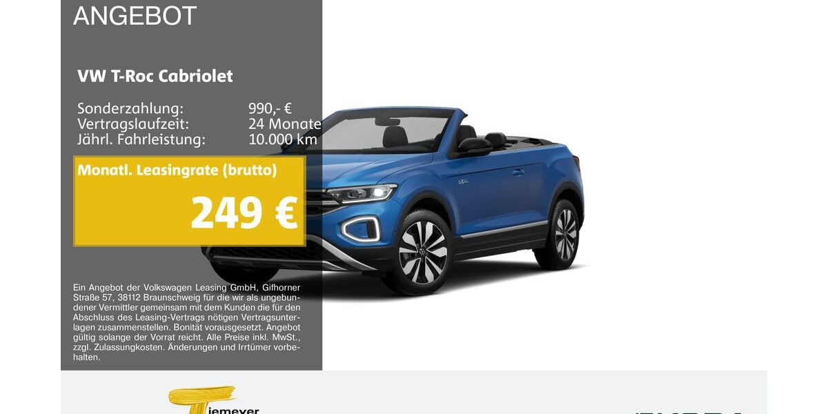 VW T-Roc 21.187 km 24.990 &euro; Remscheid 42857