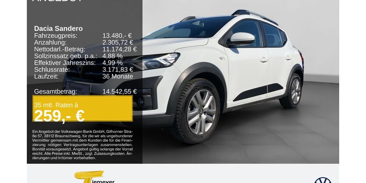 Dacia Sandero 54.510 km 12.980 &euro; Bochum 44892