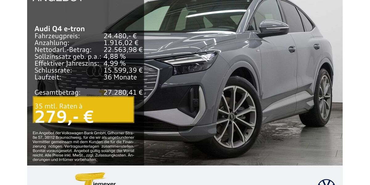 Audi Q4 e-tron 60.916 km 23.990 &euro; Duisburg 47059