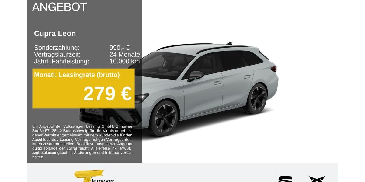 Cupra Leon 23.267 km 31.380 &euro; Duisburg 47059