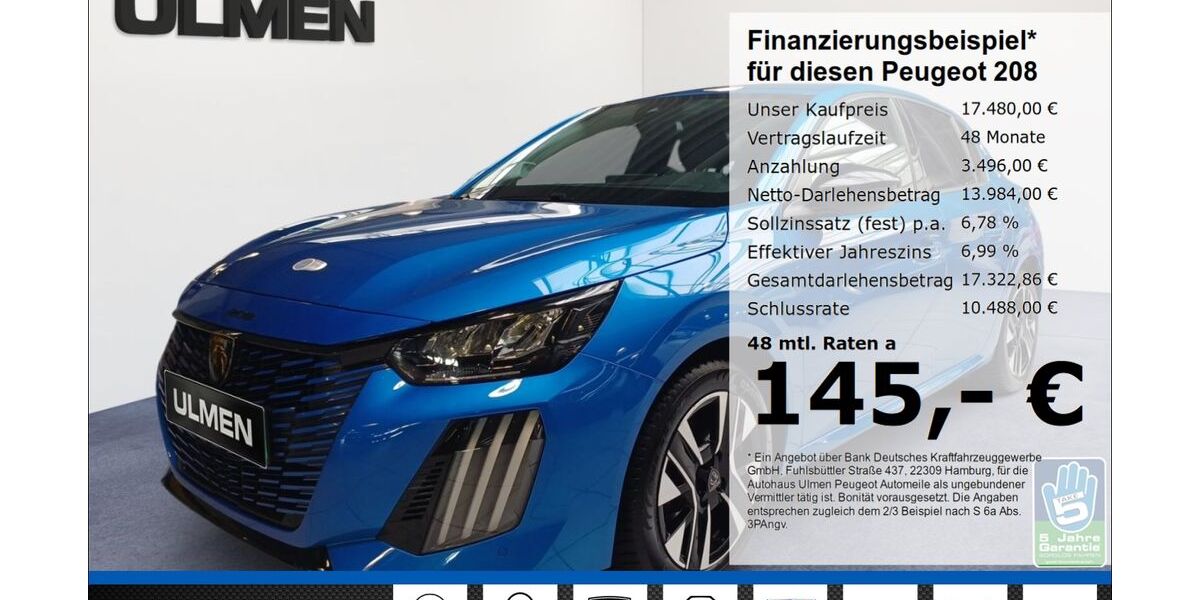 Peugeot 208 29.052 km 16.980 &euro; Düsseldorf 40233