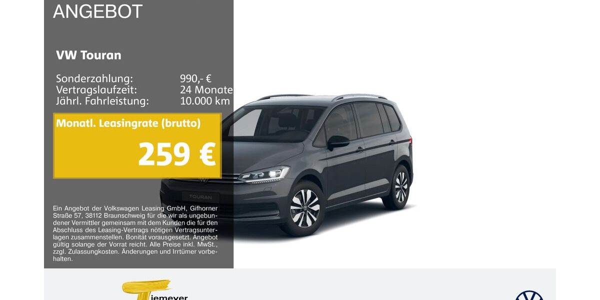 VW Touran 20.765 km 33.320 &euro; Bochum 44892
