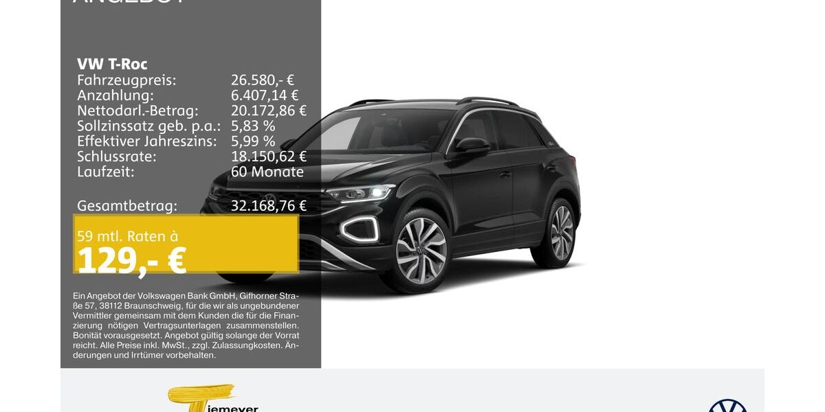 VW T-Roc 29.320 km 24.980 &euro; Oberhausen 46047