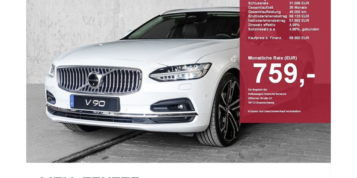 Volvo V90 5.999 km 44.950 &euro; Düsseldorf 40549