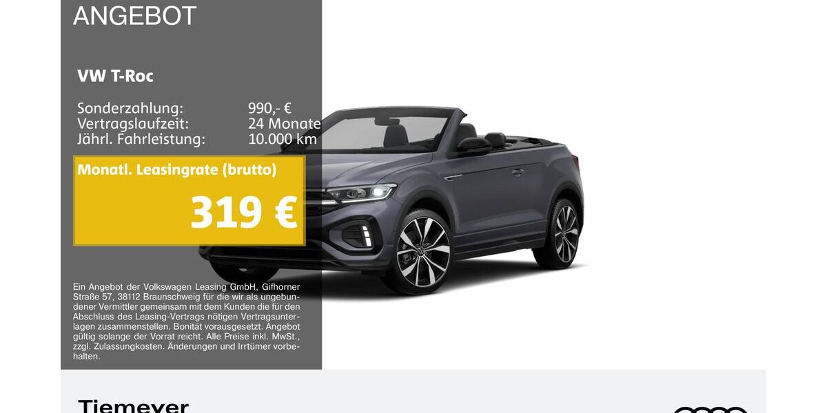 VW T-Roc 6.973 km 34.210 &euro; Bochum 44809