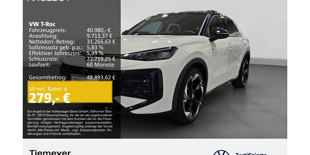 VW T-Roc 3.999 km 39.980 &euro; Bochum 44892