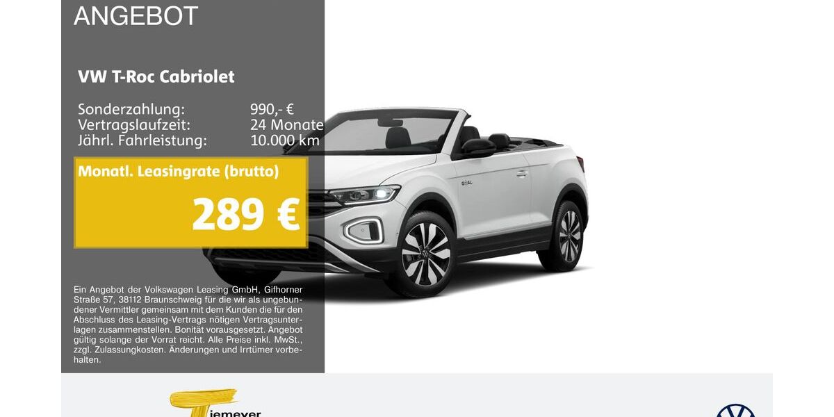 VW T-Roc 12.100 km 26.390 &euro; Bochum 44892