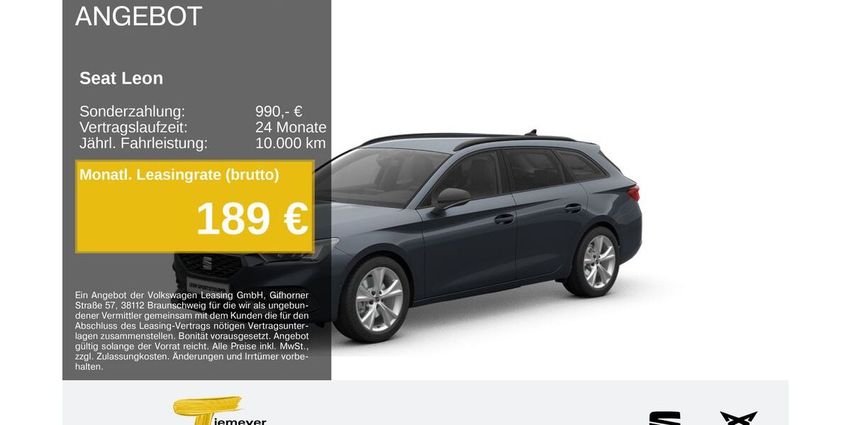 Seat Leon 18.940 km 27.740 &euro; Gelsenkirchen OT Beckhausen 45899