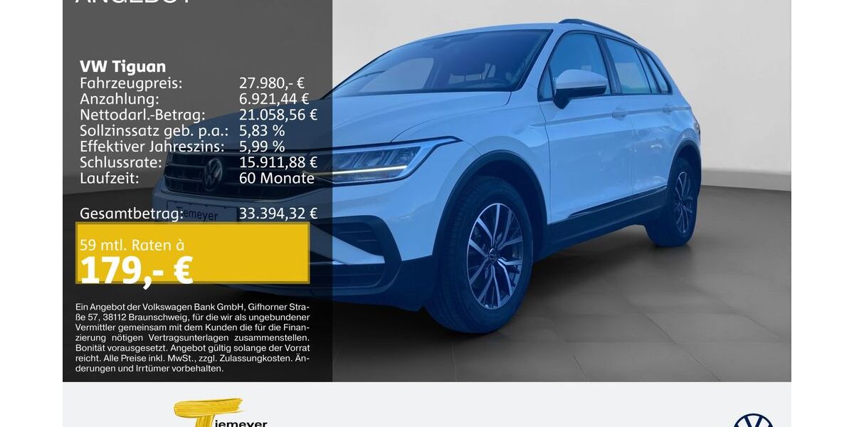 VW Tiguan 76.484 km 26.550 &euro; Bochum 44892