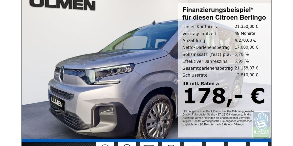 Citroen Berlingo 74.052 km 21.350 &euro; Ratingen 40880