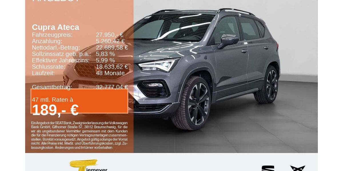 Cupra Ateca 43.928 km 27.250 &euro; Bochum 44809