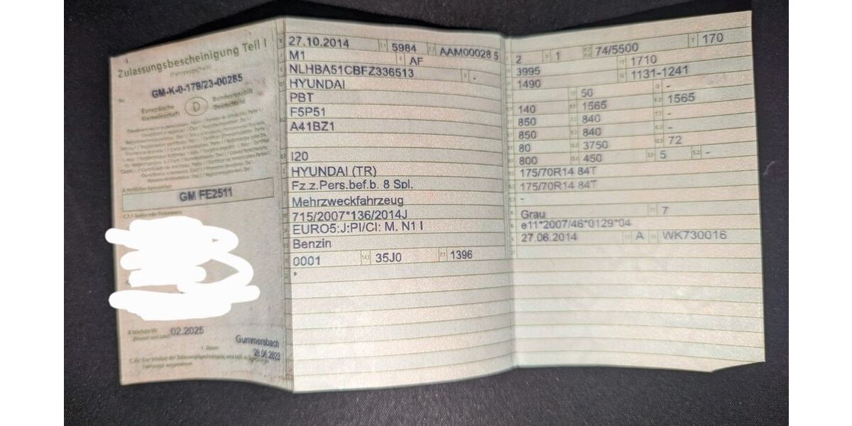 Hyundai i20 130.135 km 8.000 &euro; HÜCKESWAGEN 42499