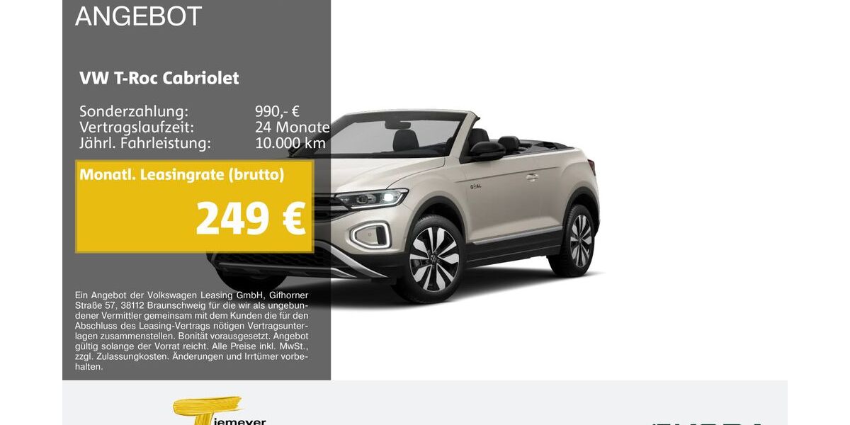 VW T-Roc 9.703 km 27.330 &euro; Remscheid 42857
