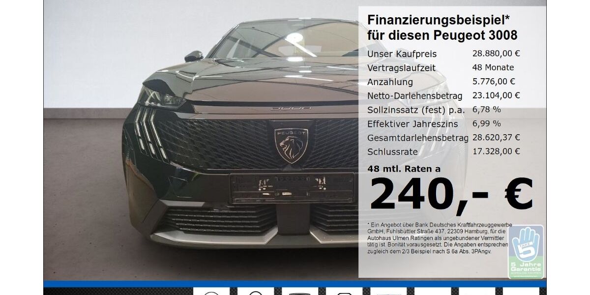 Peugeot 3008 38.041 km 28.880 &euro; Ratingen 40880