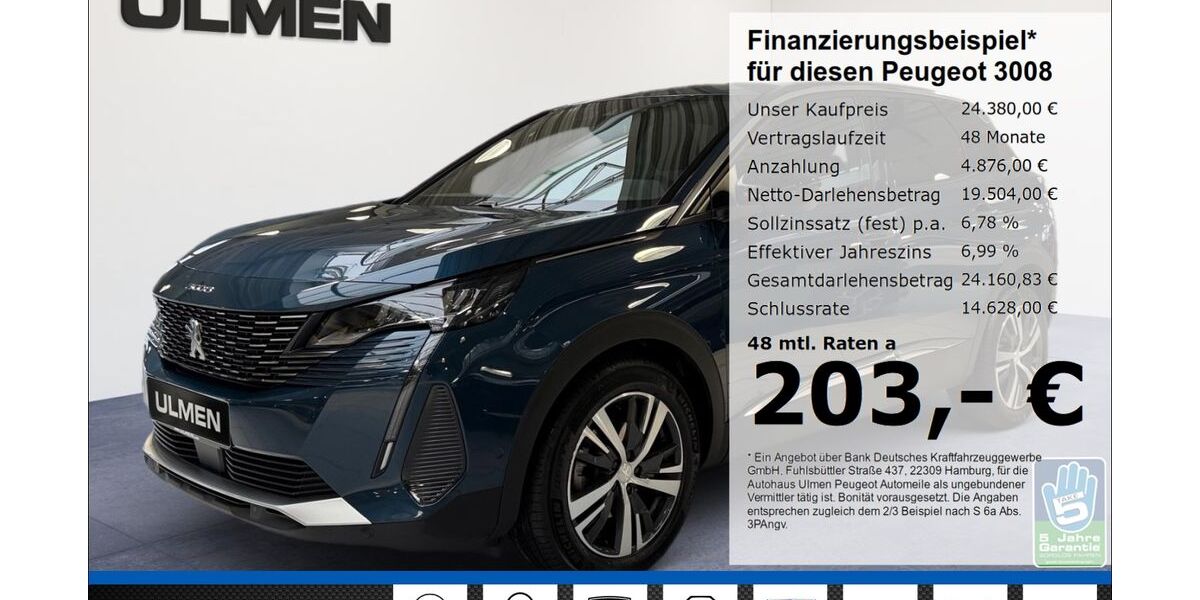 Peugeot 3008 22.521 km 23.980 &euro; Düsseldorf 40233
