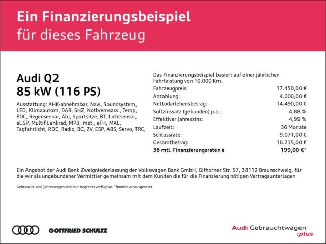 Audi Q2 38.858 km 17.450 &euro; Düsseldorf 40233