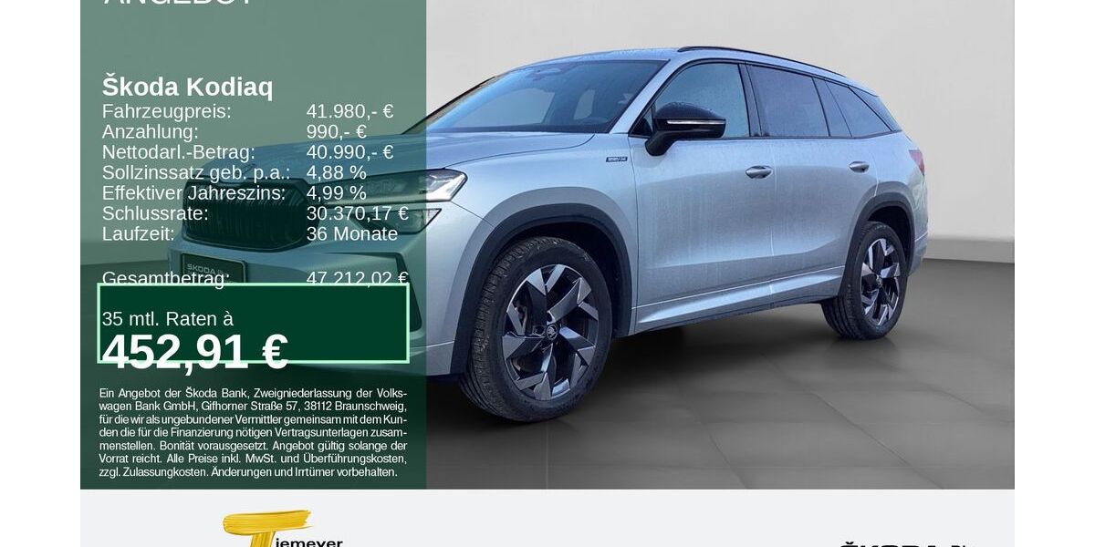 Skoda Kodiaq 7.900 km 39.980 &euro; Remscheid 42857