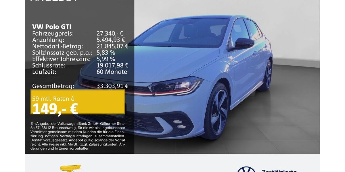 VW Polo 13.813 km 26.840 &euro; Gelsenkirchen 45894